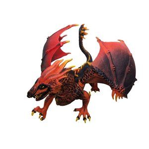 Schleich Eldrador Creatures Dragon Lava Red Black Yellow hard plastic figure toy